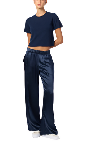 Brynn High Rise Pull On Wide Leg Pant