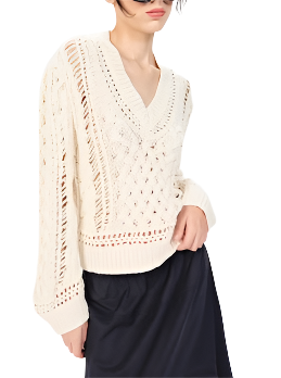 Alcaraz Carmela V Neck Pullover