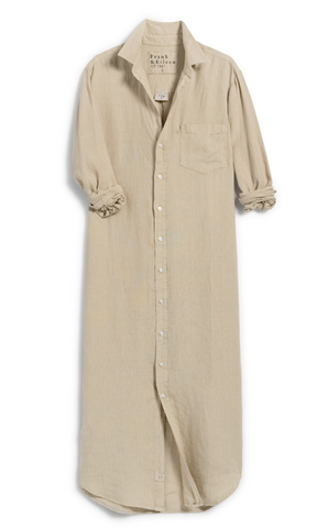 Rory Linen Maxi Shirtdress