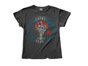 Grateful Dead Roses and Bones Destroyed Crew Tee