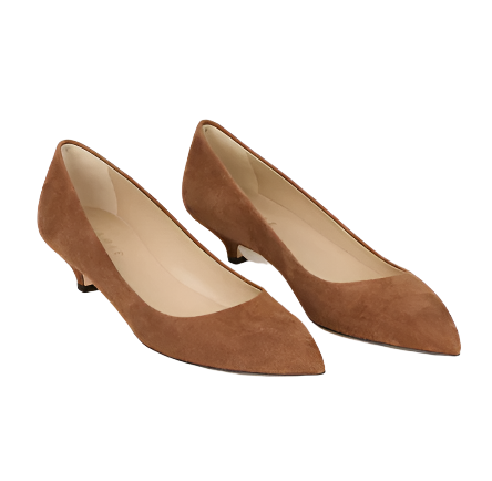 Kitty Point Suede Heel