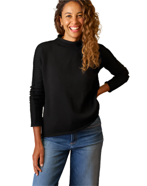 Monterey Rolled Funnel Neck Sweater