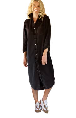 Rory Maxi Shirtdress Espresso