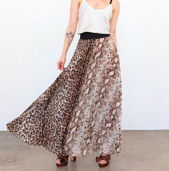 Ina Collage Maxi Skirt