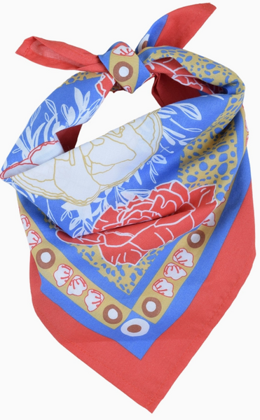 Peony Bandana - Red