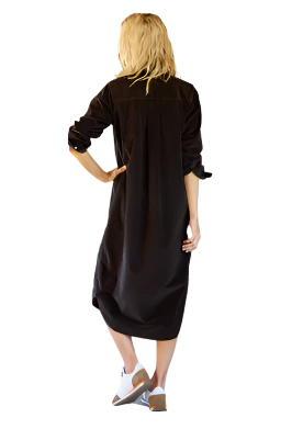 Rory Maxi Shirtdress Espresso