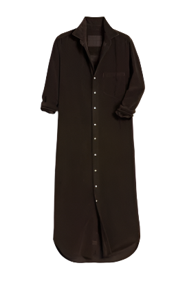 Rory Maxi Shirtdress Espresso