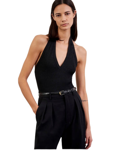 Ivey Ribbed Silk-Jersey Halter