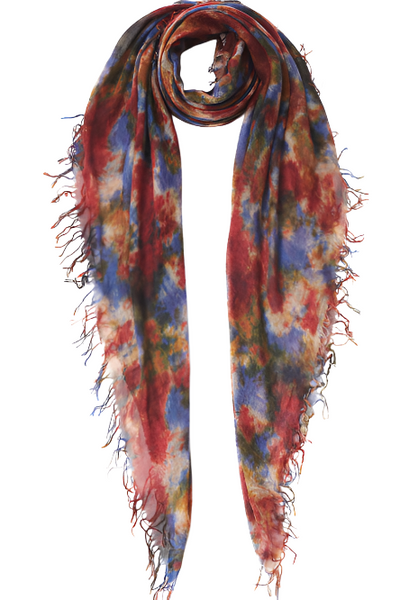 Chan Luu Cashmere and Silk Scarf in Terracotta Cornflower