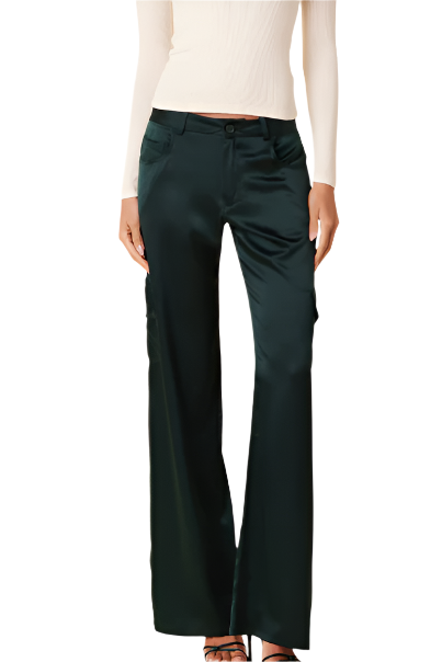 Sigourney Silk Cargo Pant